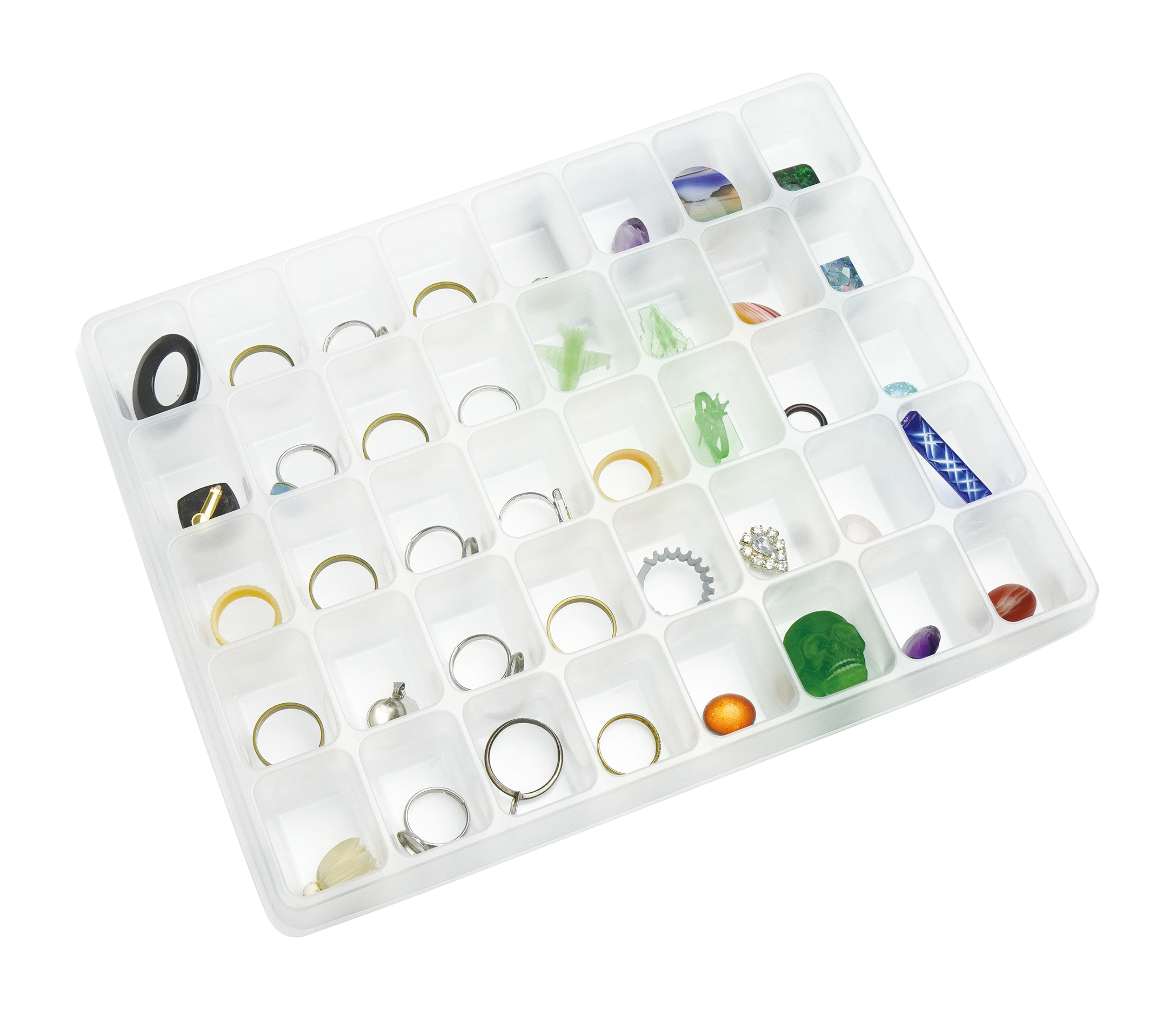 Soft Tray Stackable Organizer for Small Parts
