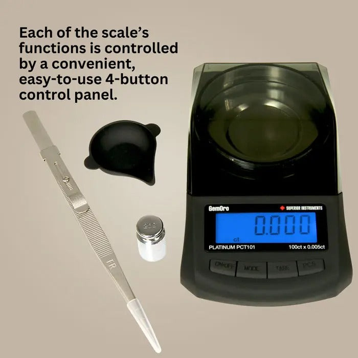 GemOro Premium Class Carat Scale Platinum PCT101 100CT X 0.005CT