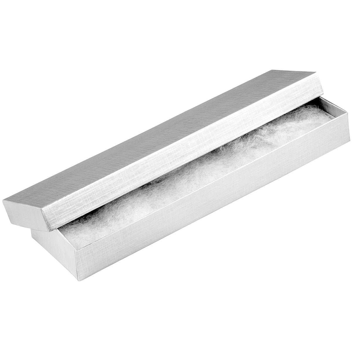 Silver and Gold Linen Cotton Filled Cardboard Box