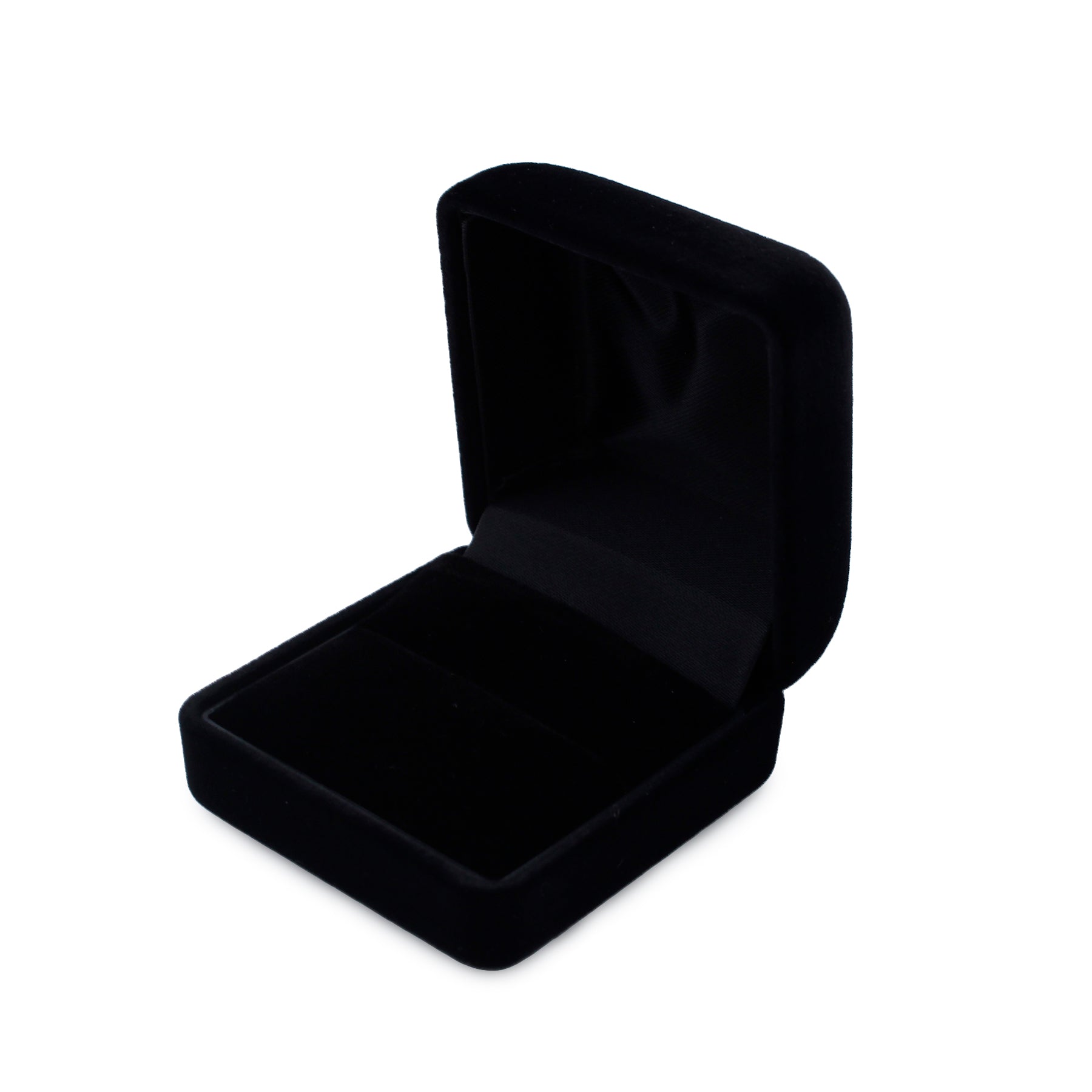 Suede Single Ring Box with White Two-Piece Packer