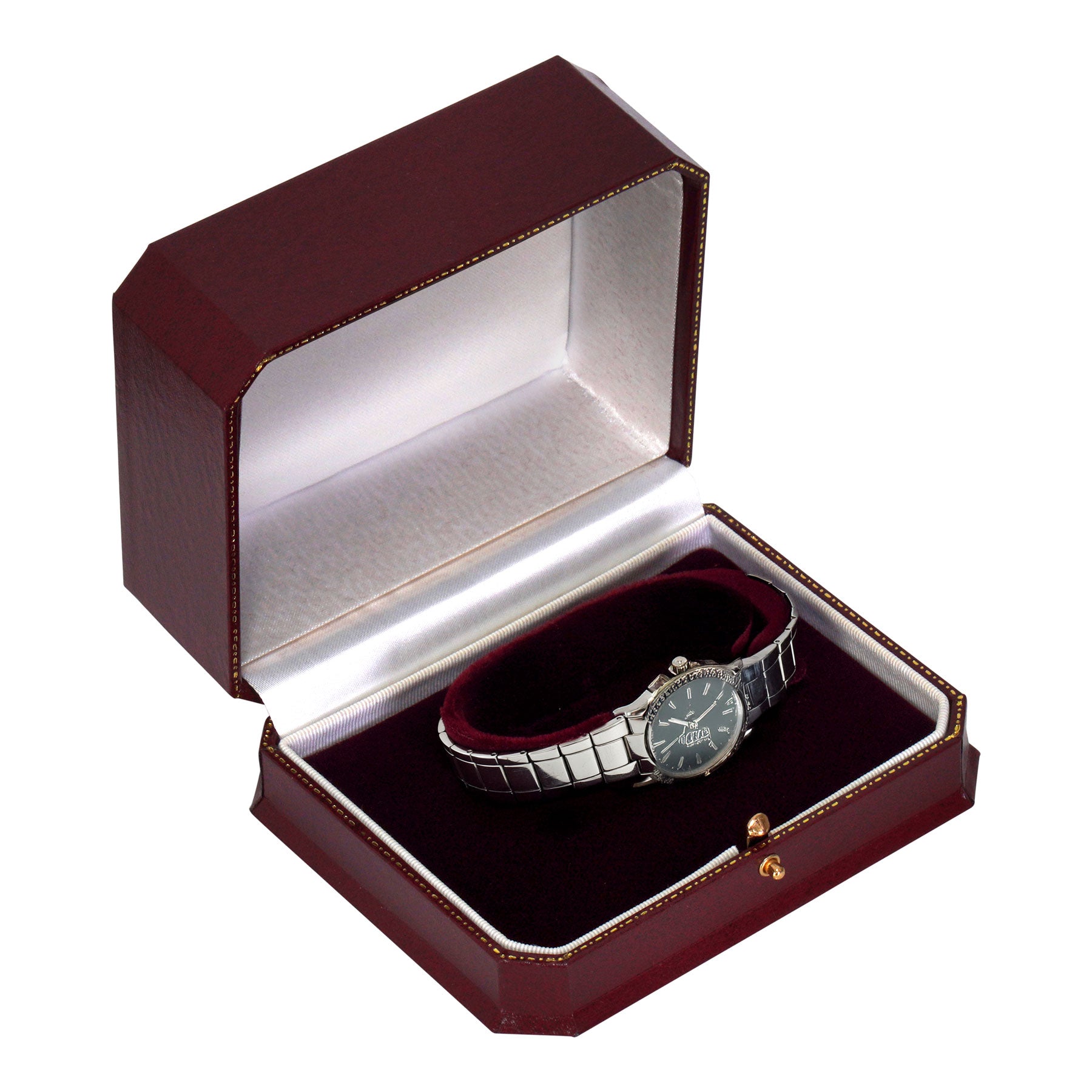 Leatherette Bangle or Watch Box with Velvet Interior