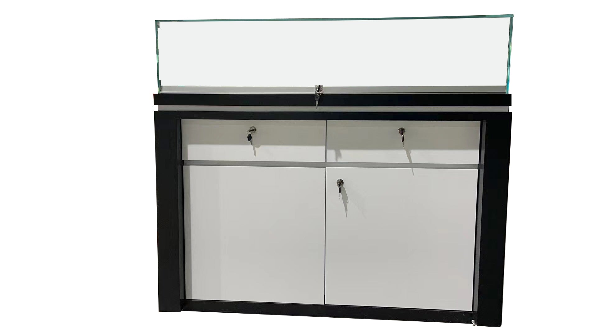 Dark Wood-White Gloss Showcase