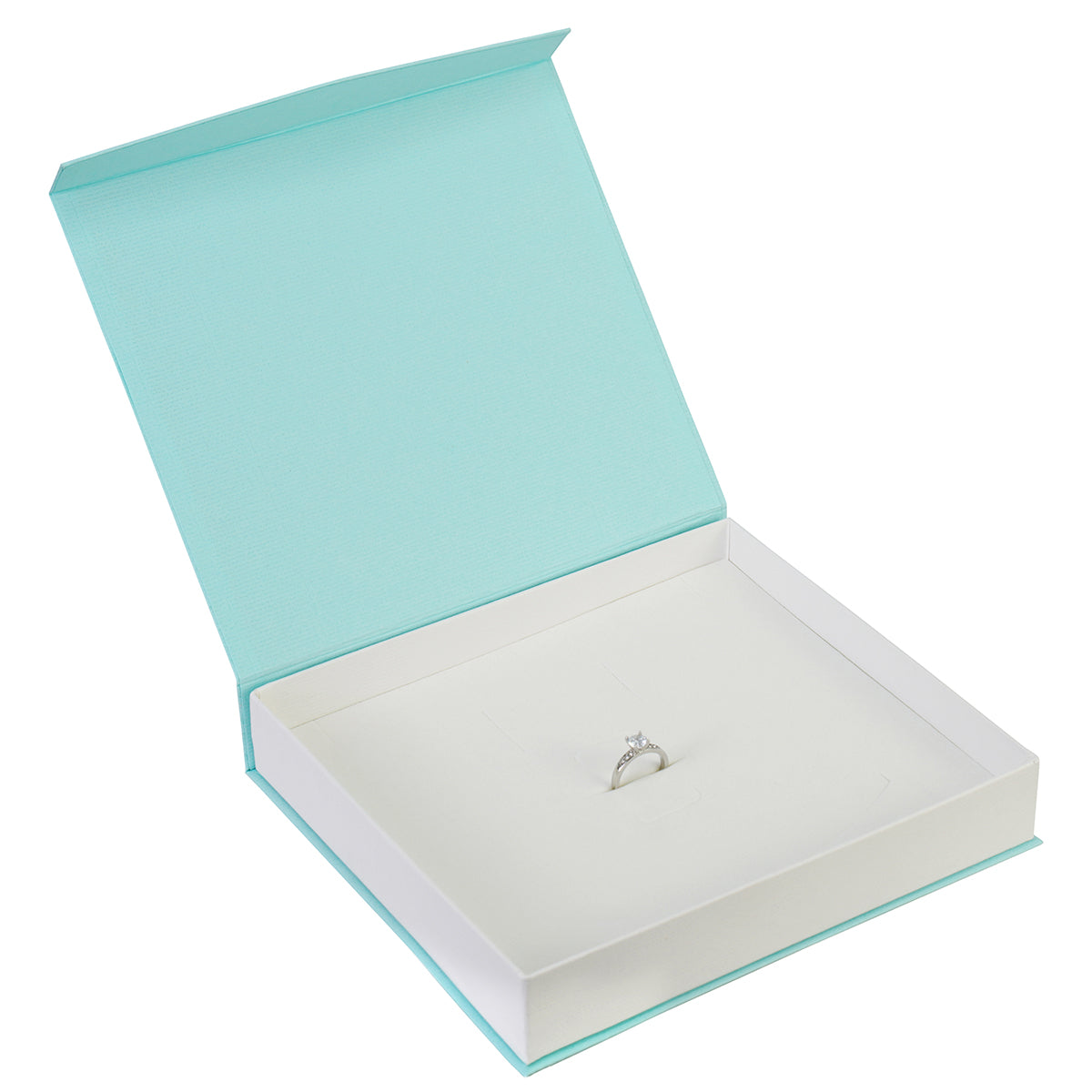 Magnetic V-Front Necklace - Ring - Earring Box