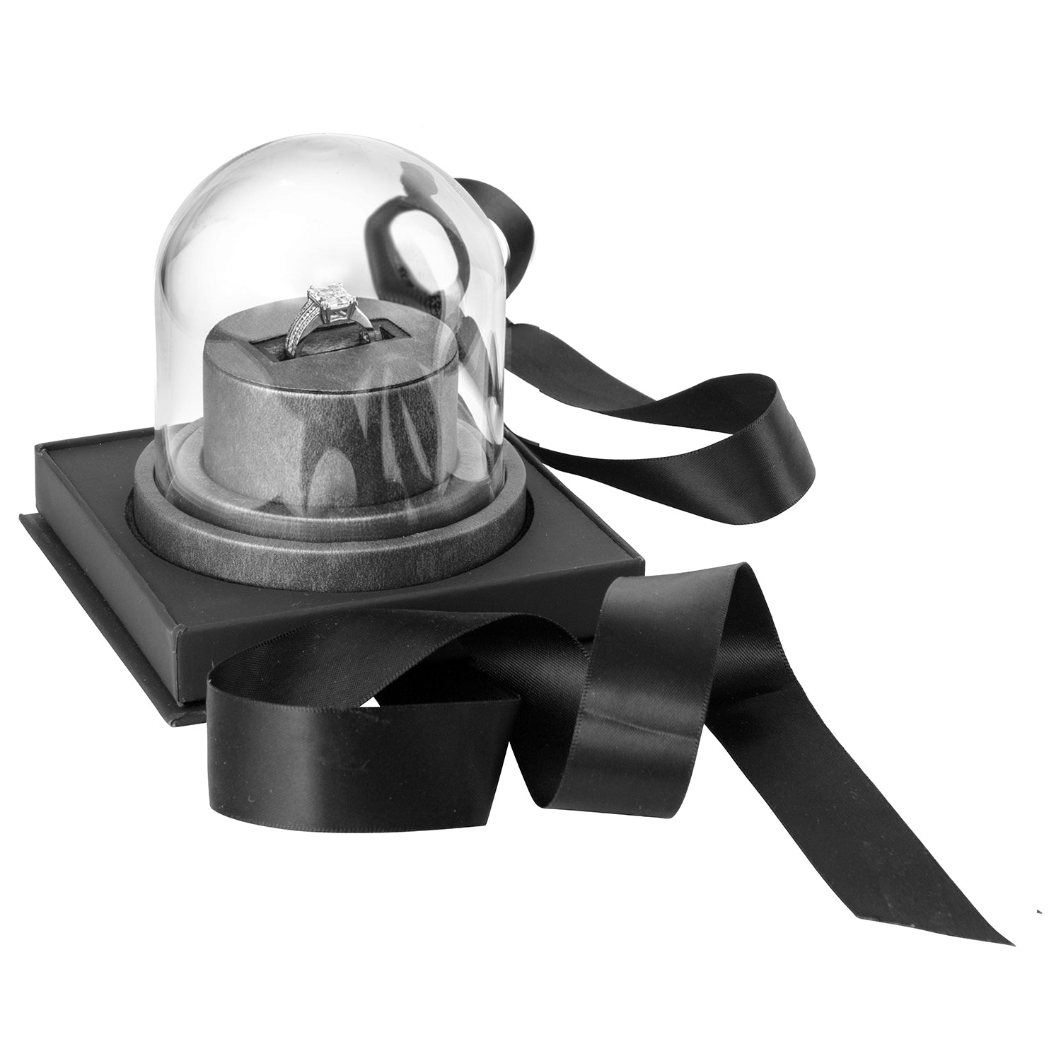 Glass Dome Box with Single Ring Insert