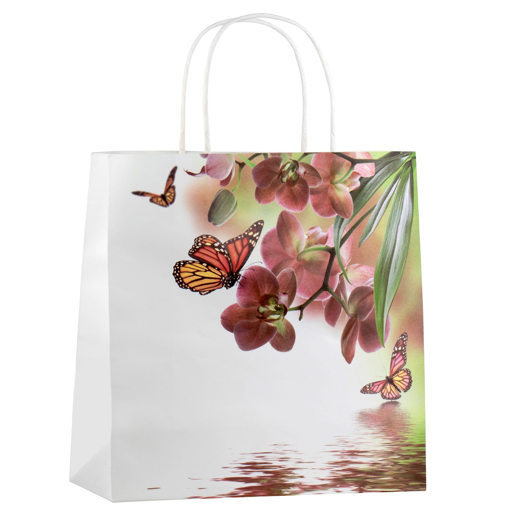 Floral Reflection Printed Paper Gift Bag