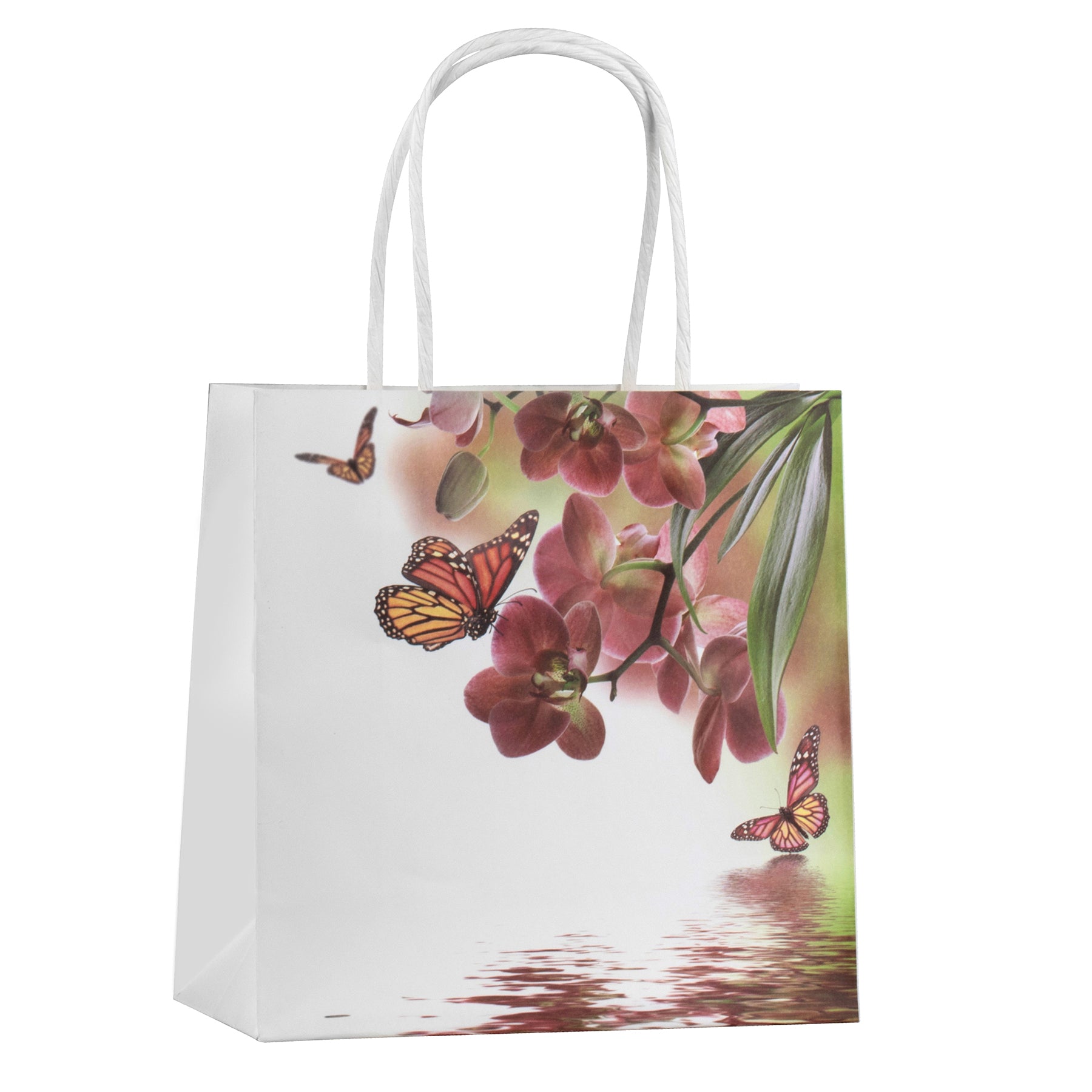 Floral Reflection Printed Paper Gift Bag
