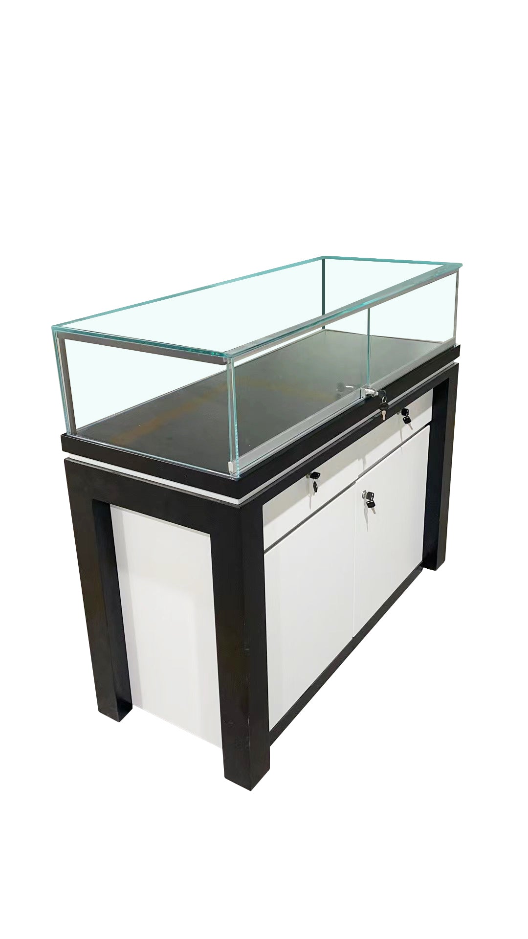 Dark Wood-White Gloss Showcase