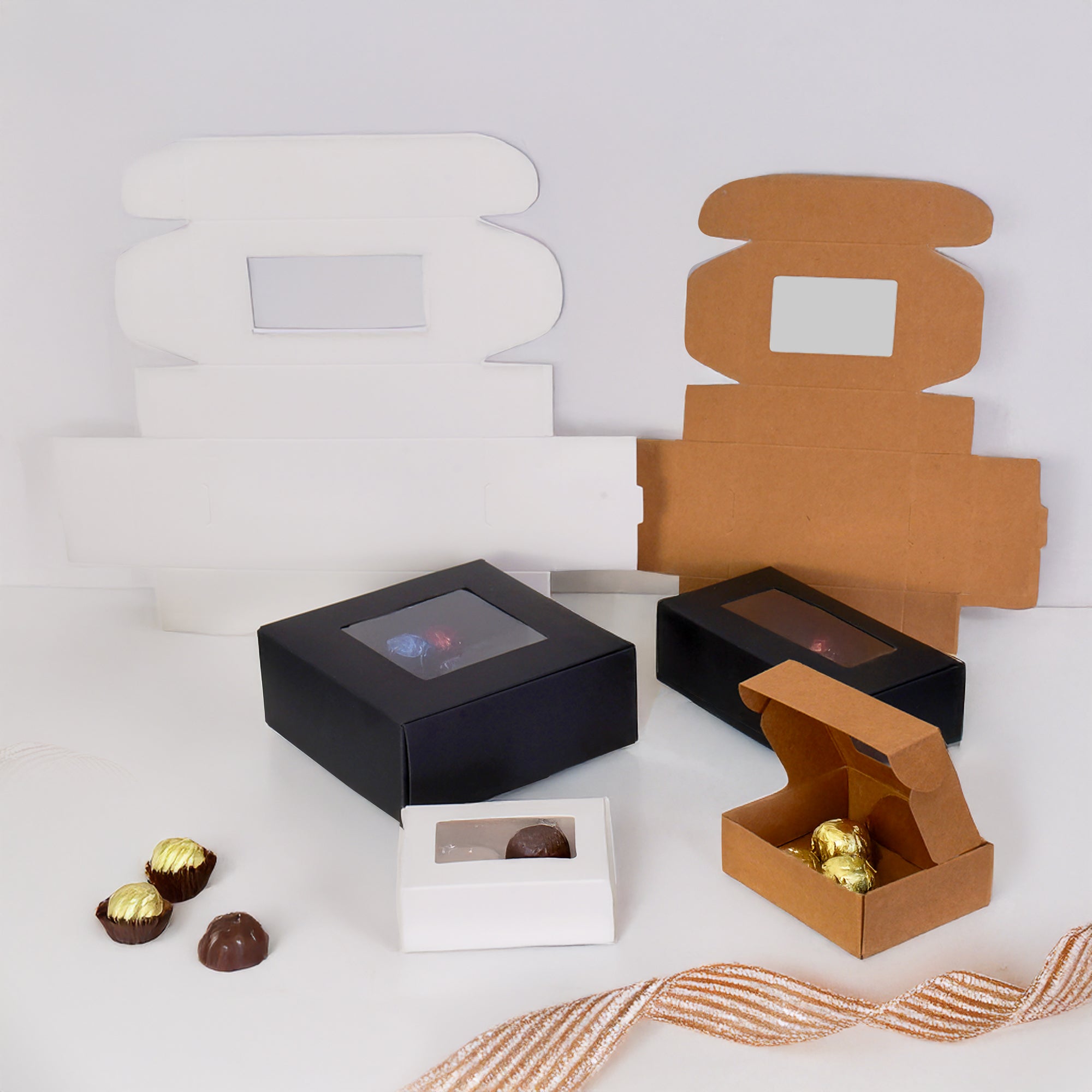 Folding Boxes with Window