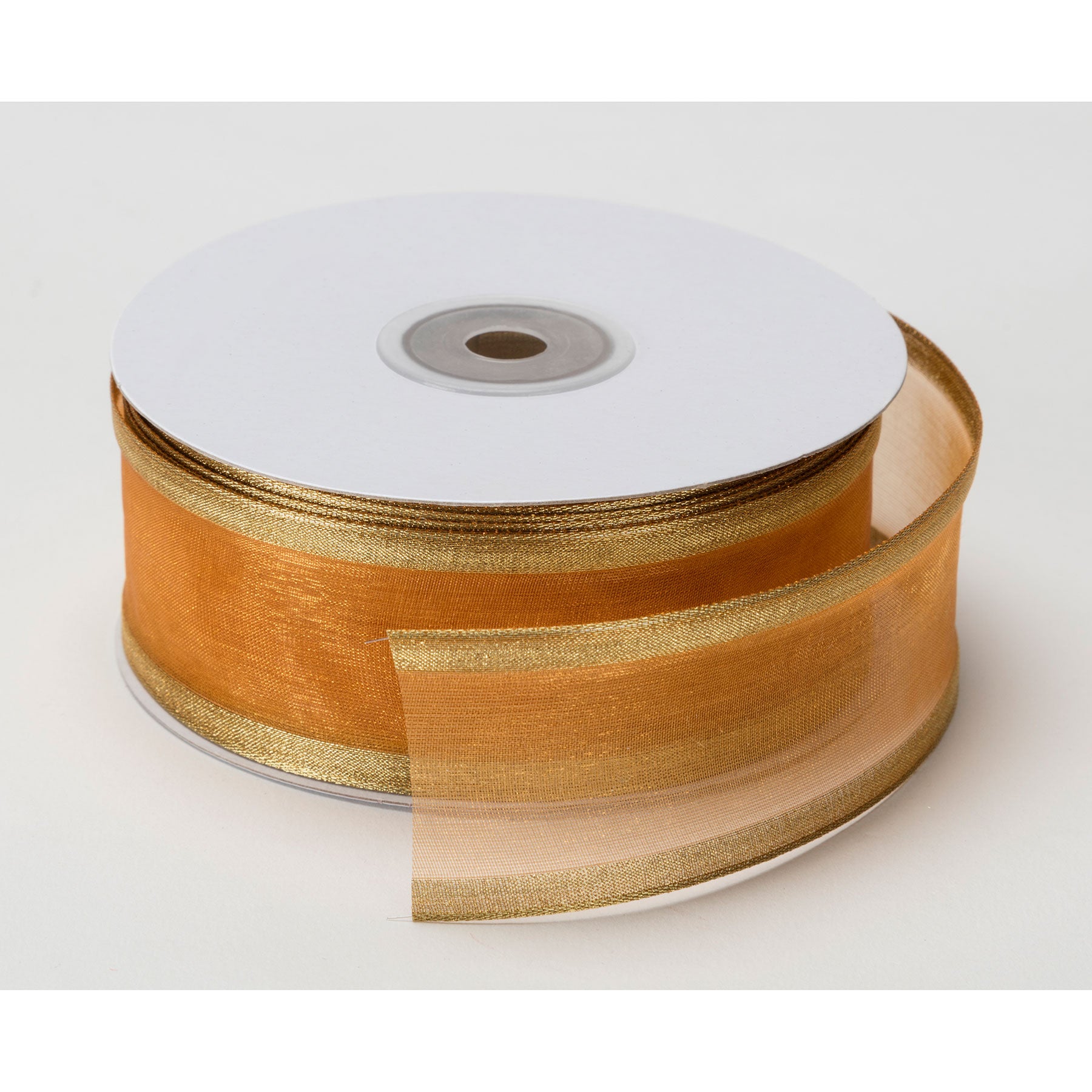 Wired Sheer Ribbon with Metallic Edge