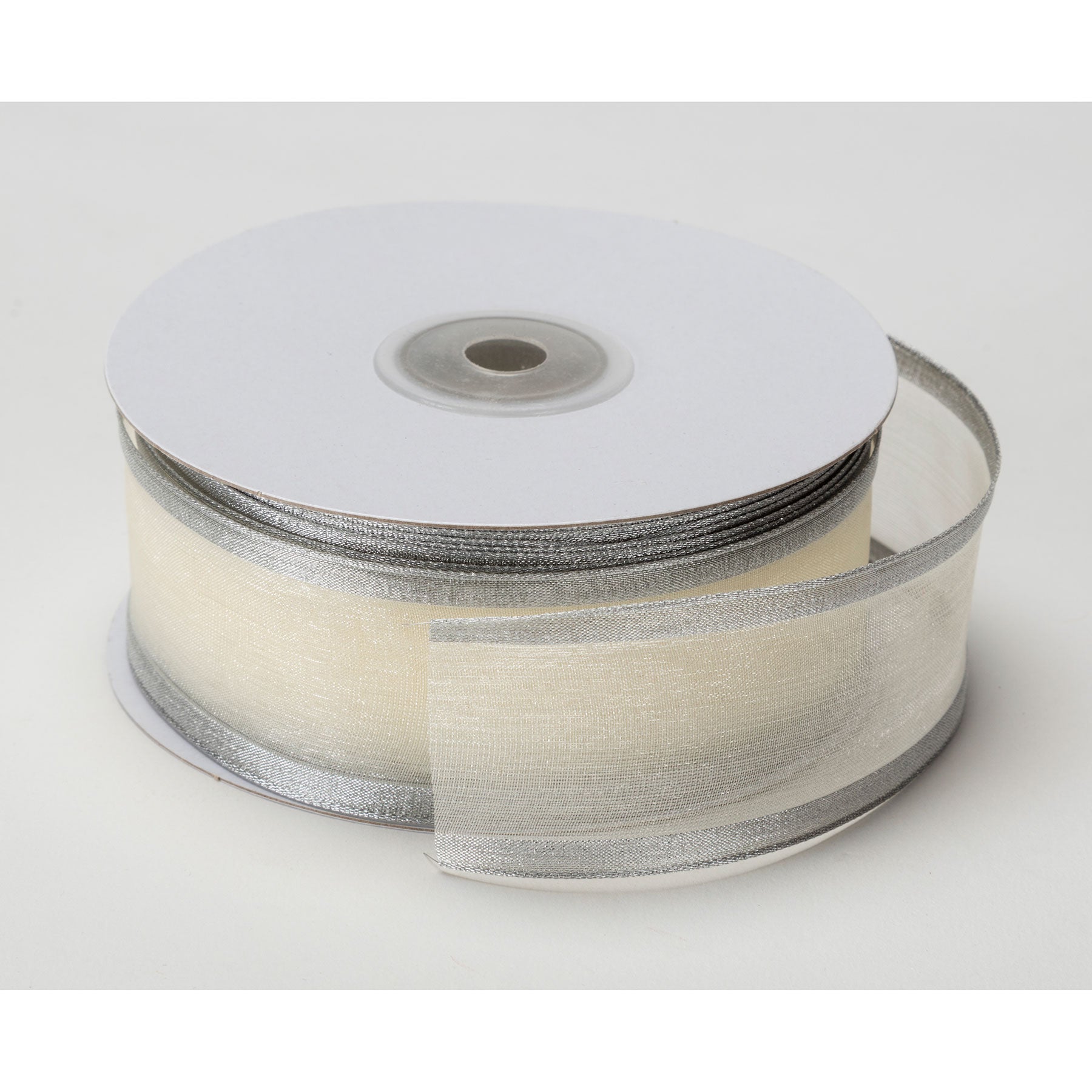 Wired Sheer Ribbon with Metallic Edge