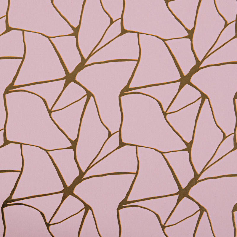Pink Matte and Gold Metallic Wrapping Paper