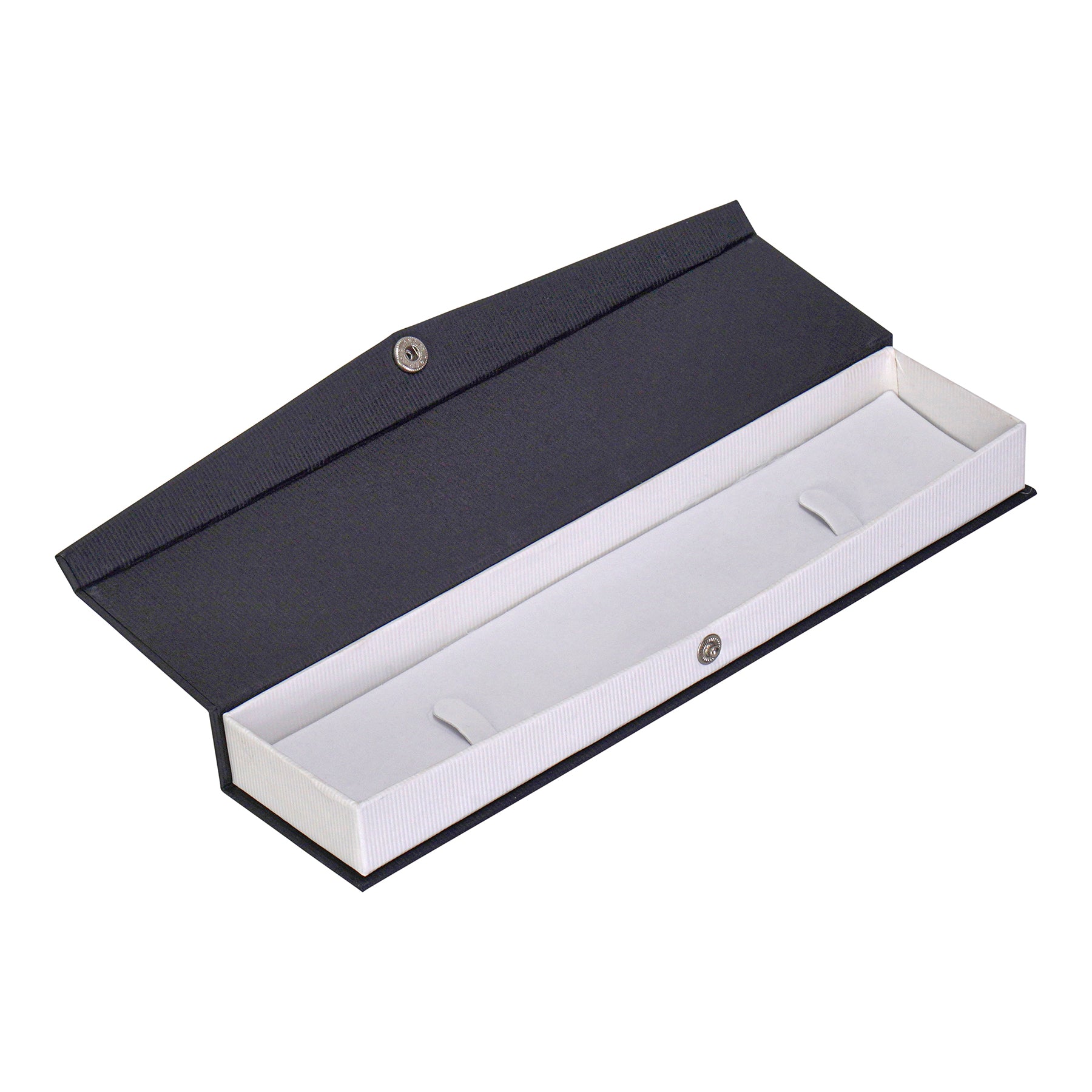 Textured Paper Covered Bracelet Box with White Insert