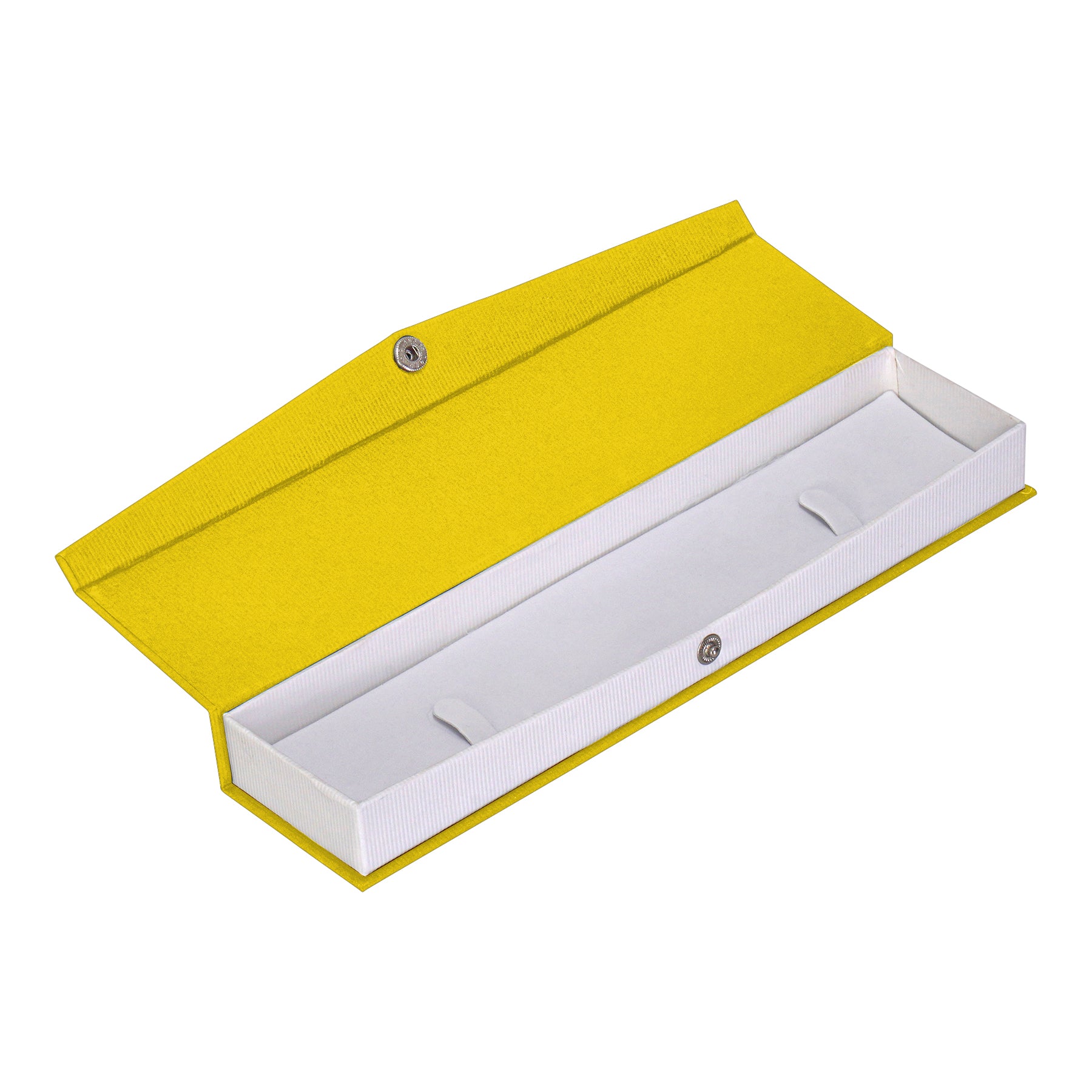 Textured Paper Covered Bracelet Box with White Insert