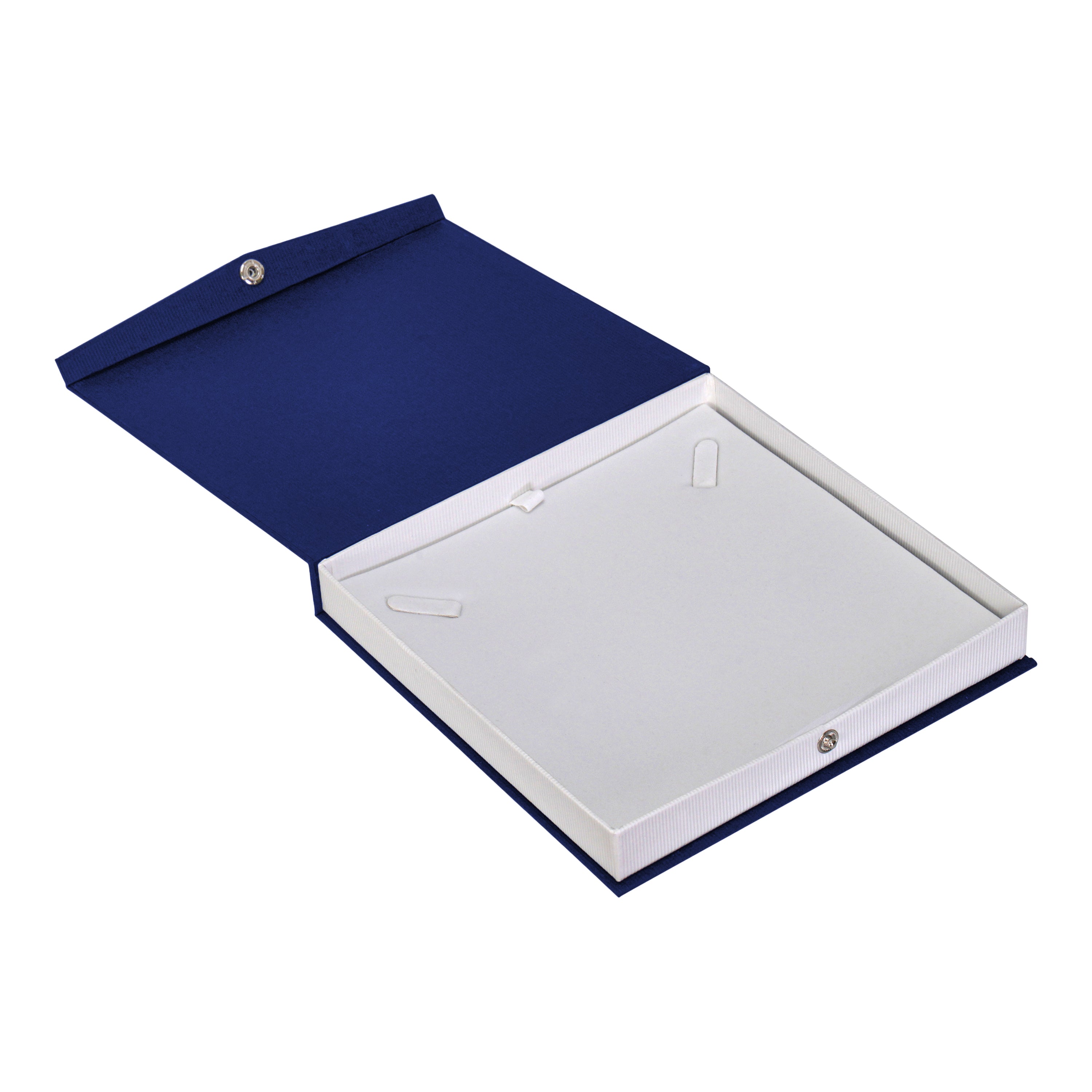 Textured Paper Covered Pearl Box with White Insert