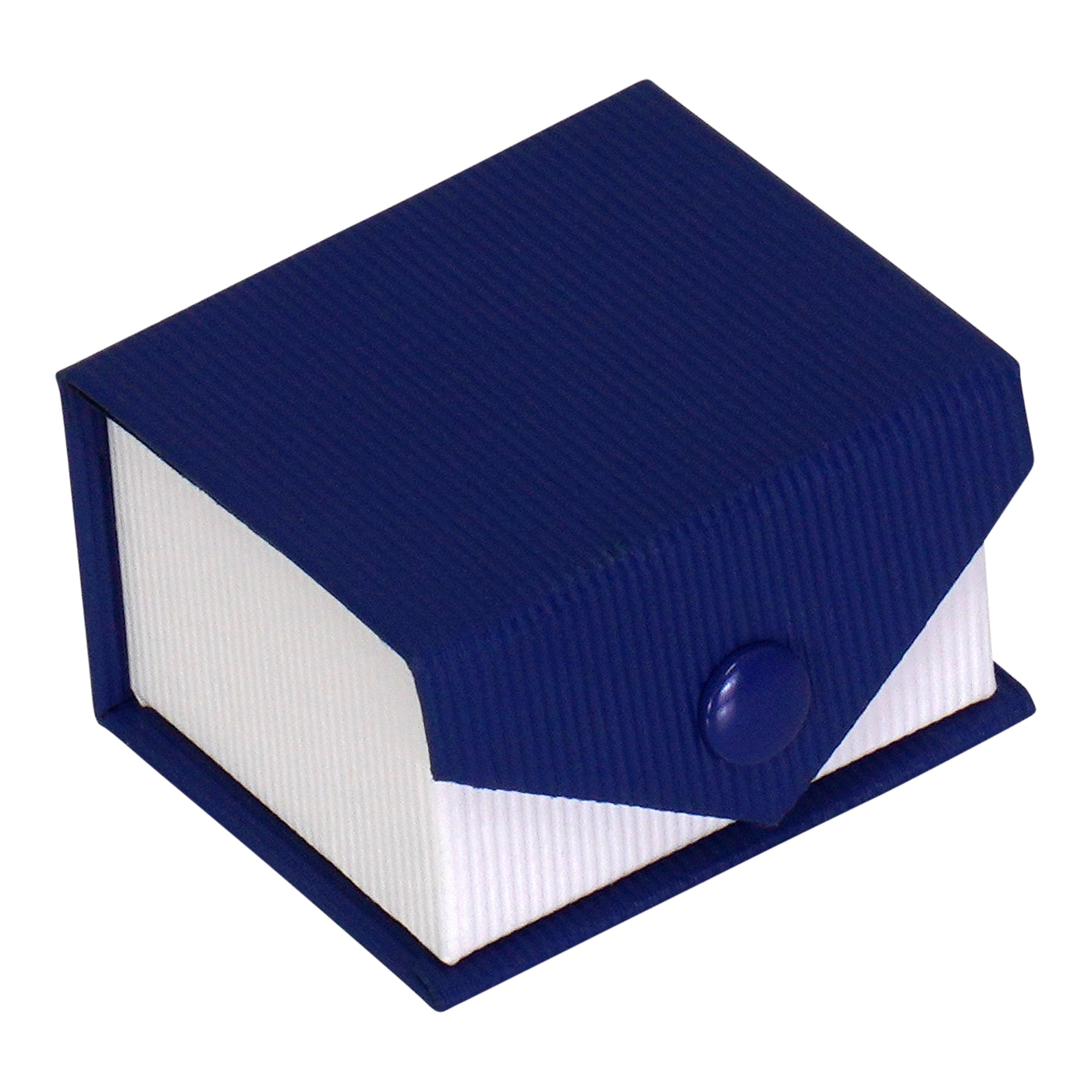 Textured Paper Covered Single Ring Box with White Insert