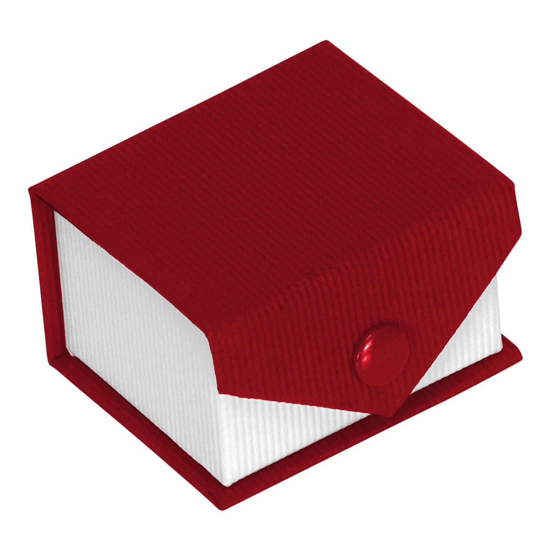 Textured Paper Covered Single Ring Box with White Insert
