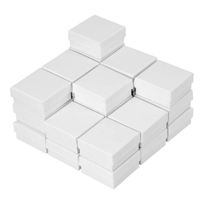 White Swirl Cotton Filled Cardboard Boxes