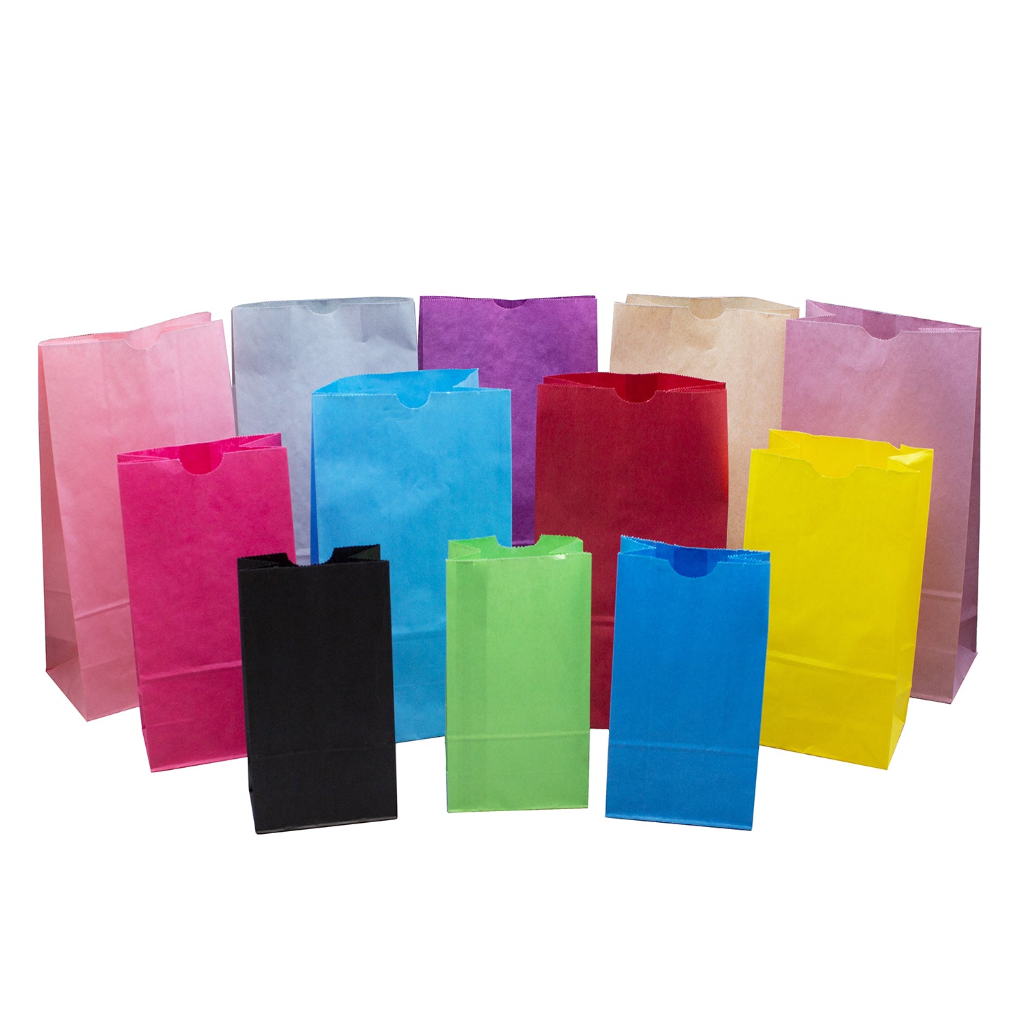 Solid Color Paper SOS Merchandise Bags