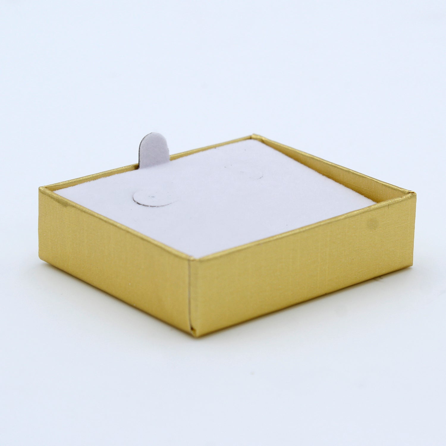 Two-tone Paper Hoop Earring Box with Gold Accent