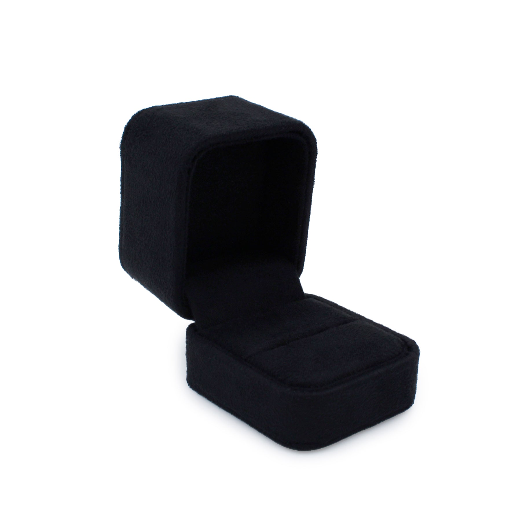 Suede Single Ring Box with Matching Two Piece Packer