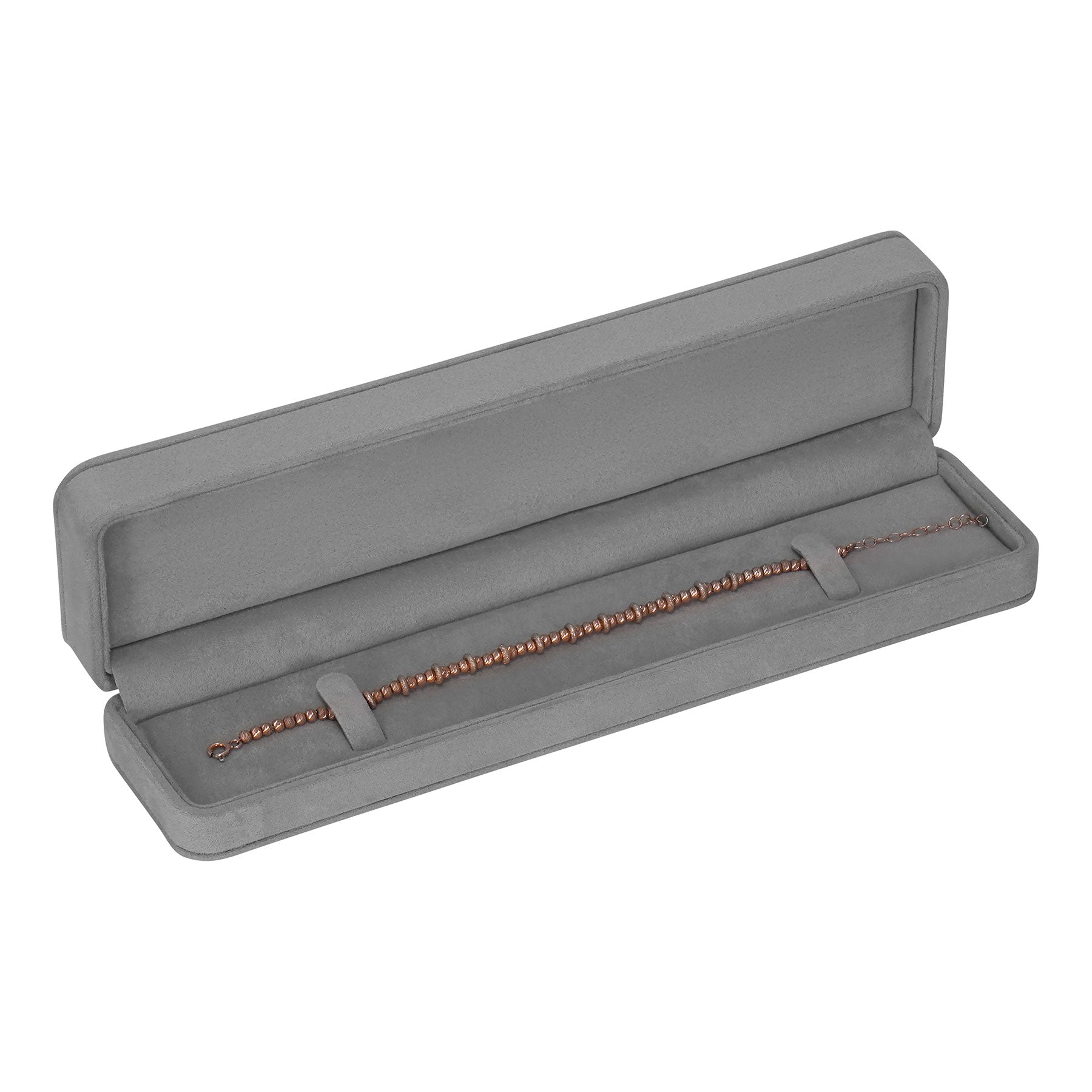 Suede Bracelet Box with Matching Two Piece Packer