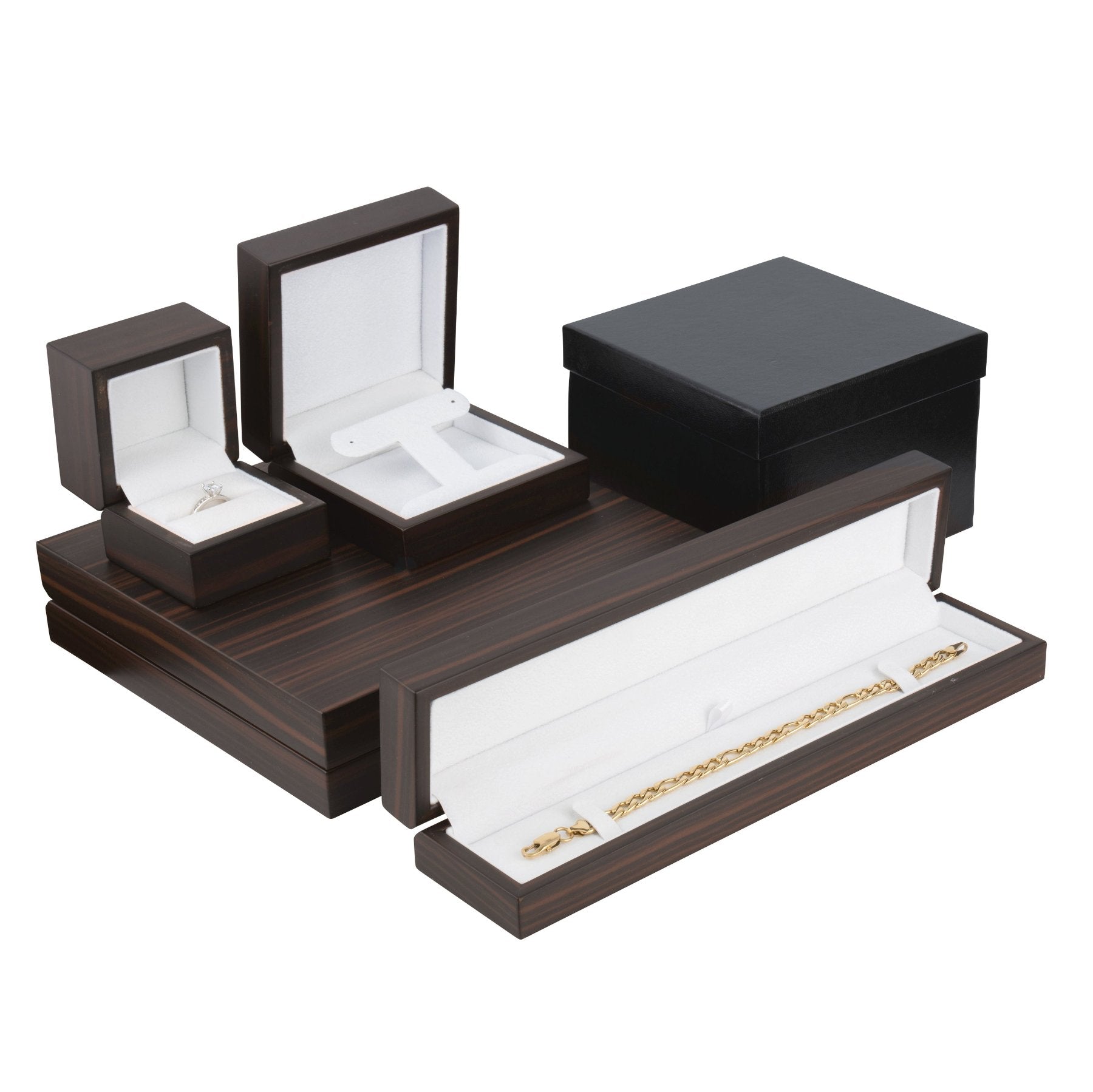 Brown Zebra Wood Watch or Bracelet Box