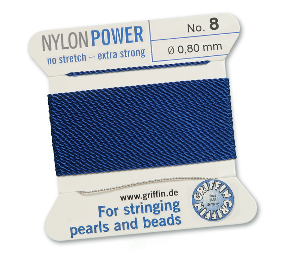 Dark Blue Griffin Bead Cord - Nylon