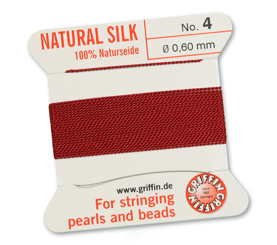 Garnet Griffin Bead Cord - Silk