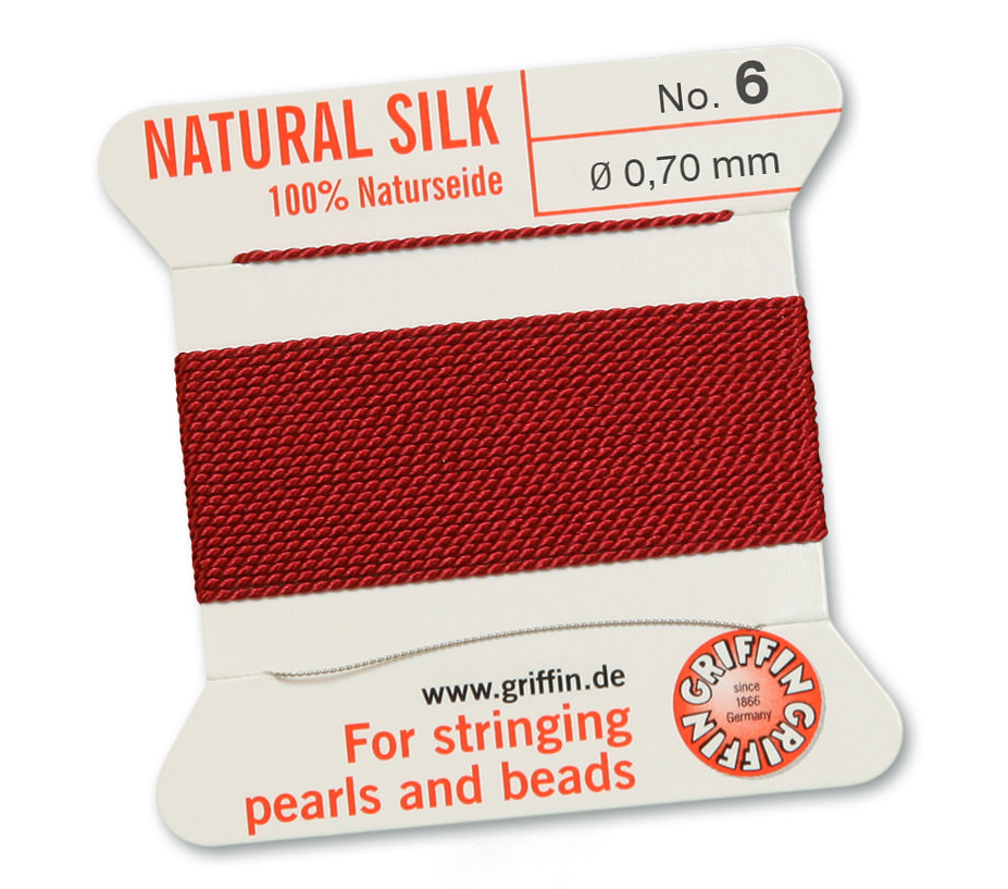 Garnet Griffin Bead Cord - Silk