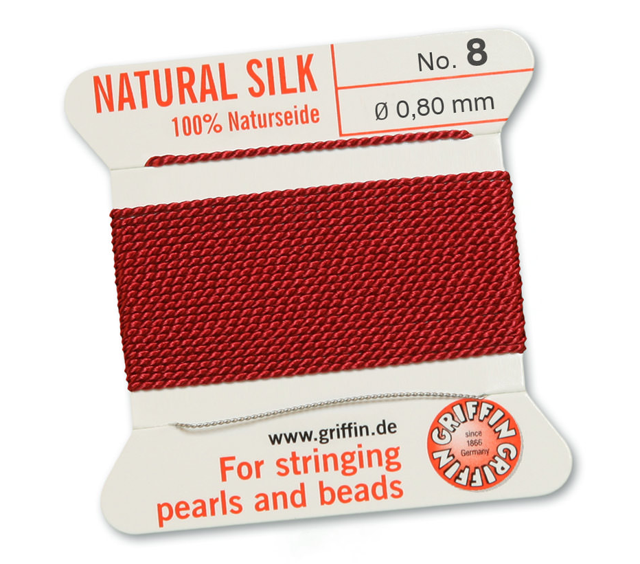 Garnet Griffin Bead Cord - Silk