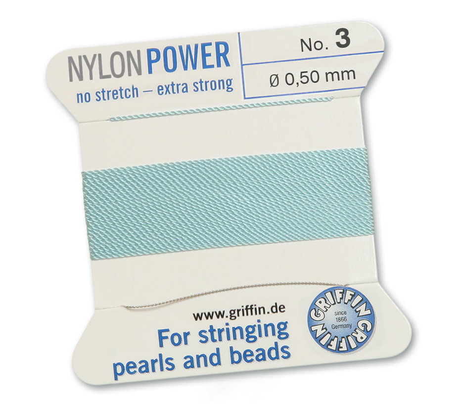 Turquoise Griffin Bead Cord - Nylon