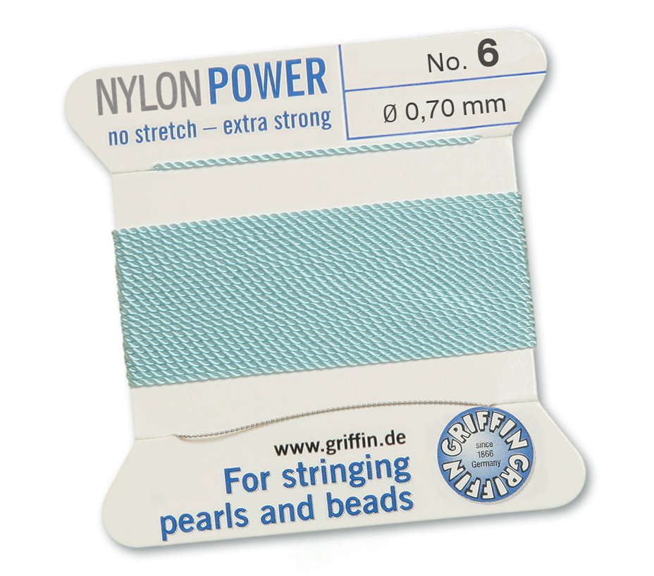 Turquoise Griffin Bead Cord - Nylon