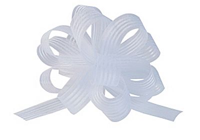 Satin Striped Stop and Lock Bow