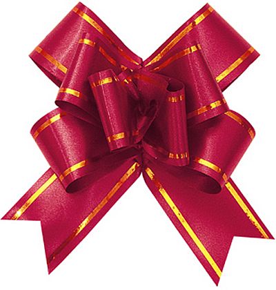 Butterfly Pull Bow with Silver-Gold Trim
