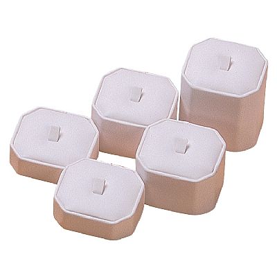 Leatherette Ring Clip Display Pedestals