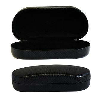 Textured Black Leatherette Sunglasses Case