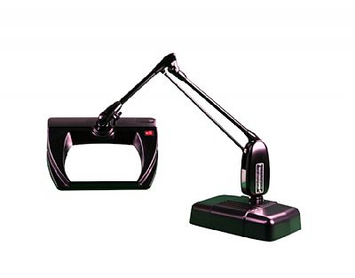 Wide View Loupe Lamp with Desk Base