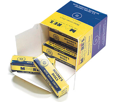 Moore Sanding Discs 1-2 Coarse Box of 50