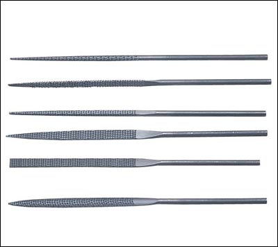 Needle Files European Wax Set of 6