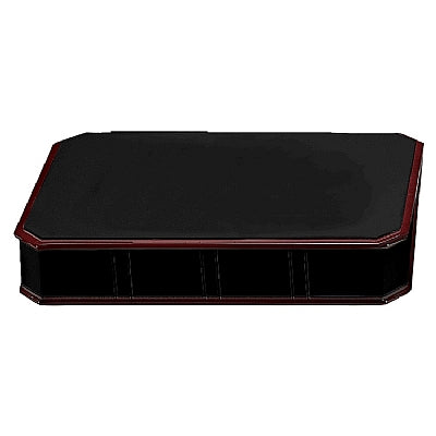 Leatherette and Wooden Jewelry Platform Display