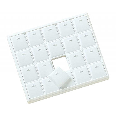 Stackable Plastic Tray with 20 Pendant Inserts