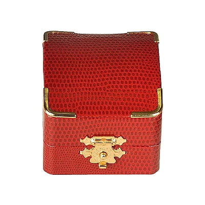 Leatherette Universal Box with Gold Trim and Closure