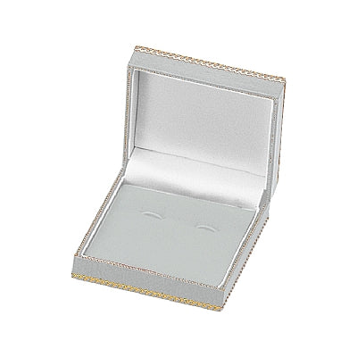 Leatherette Cufflink Box with Matching Insert and White Window