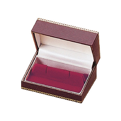 Leatherette Cufflink Box with Matching Insert and White Window