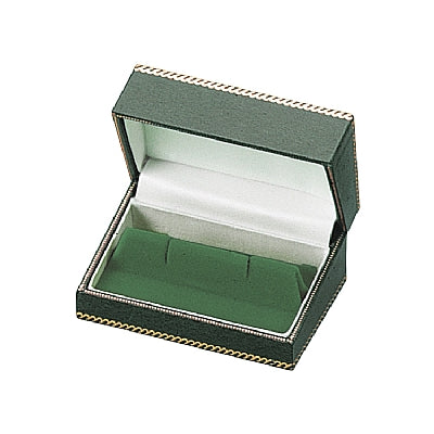 Leatherette Cufflink Box with Matching Insert and White Window