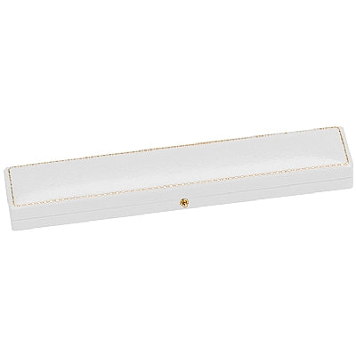 Antique Look Leatherette Bracelet Box with Satin Inner Lid