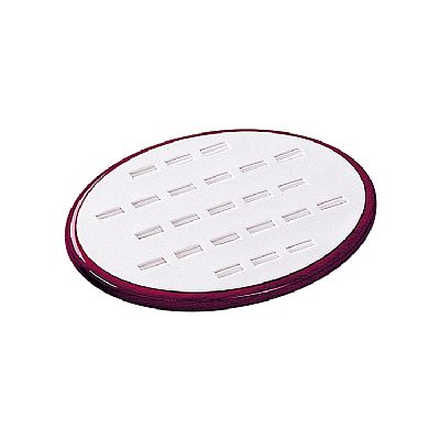 Leatherette & Wooden 23 Rings Display