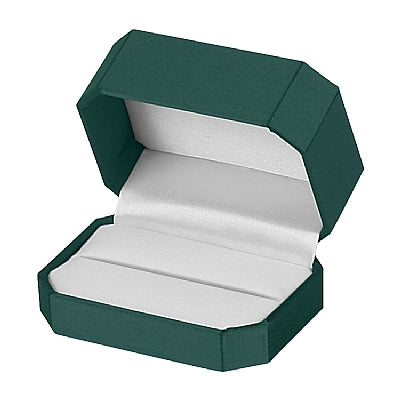 Velvet and Satin Double Ring Box with Bow
