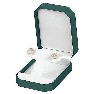 Velvet and Satin French Clip Earring Box with Bow