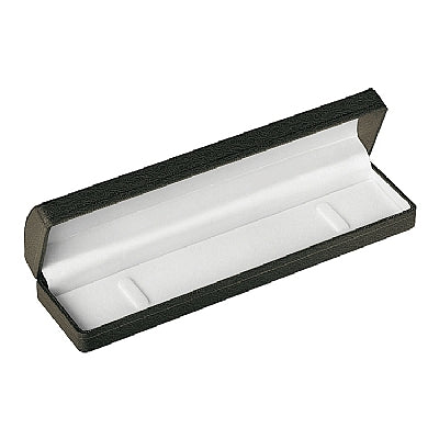 Leatherette Bracelet Box with Gold Accent and White Interior